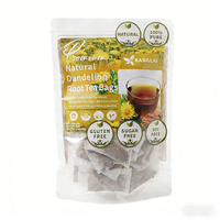 Bolsitas de Té de Raíz de Diente de León Natural, 120g, 60 Sobres, Infusión Tostada Sin Cafeína, Alternativa al Café