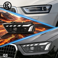 Phares à LED avec lentille LS pour Audi Q3 13-18 – Kit de modernisation d'éclairage automobile avec clignotants et feux de jour (DRL) – Accessoires automobiles