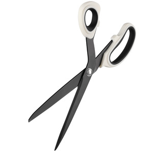 Tijeras de sastre de acero inoxidable con acabado en negro, profesionales para costura y confección de prendas, uso doméstico, 20 cm - Product Image 5