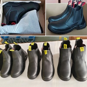 Vente en gros de chaussures de sécurité pour hommes chaussures de travail de 6 pouces en cuir PU avec bout en acier et semelle intermédiaire en acier - Product Image 6