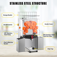 Fruit Sinaasappelsap Citroensap Commerciële Elektrische Automatische Citrus Sinaasappelpers Squeezer Machine