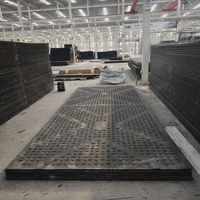 Tapis de protection de sol en HDPE imperméable pour routes, excavations municipales et machines de chantier