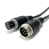 Câble de connexion aviation étanche personnalisé GX20 8 broches, câble d'acquisition de données, fil de capteur multicanal