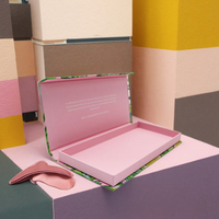 Boîte à couvercle magnétique rigide avec logo personnalisé recyclable, boîte d'emballage solide, style livre, boîte cadeau magnétique de luxe pour vêtements, chaussettes, masques pour les yeux