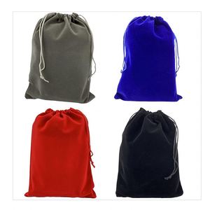 Sacs en velours avec cordon de serrage, sac cadeau, pochette en velours pour bijoux, mariage - Product Image 2