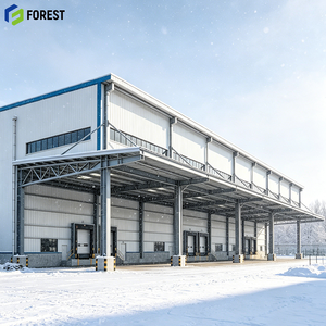 Parque Logístico de Estructura de Acero, Almacenamiento en Racks, Panel Sándwich Pre-fabricado, Centro de Distribución Moderno, Edificio Metálico de Precisión - Product Image 1