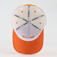 Casquettes de baseball en velours côtelé à 5 panneaux avec broderie 3D personnalisée, style sportif urbain, broderie en relief, motif fruité Dobby, design bicolore