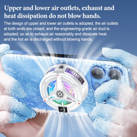 Kipas Pendingin Ponsel Universal Magnetik Semikonduktor dengan Layar Digital, Edisi Gadget Pendingin Terbaik