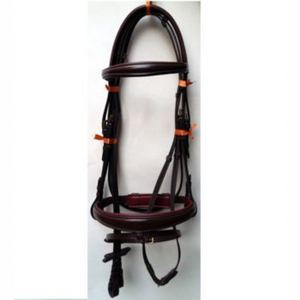 Cabezada de Cuero Marrón Occidental de Alta Calidad con Liberación Rápida para Carreras, Equipo de Equitación con Logotipo Personalizado - Product Image 1