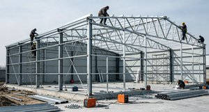 Entrepôt préfabriqué en structure métallique 30x40m, atelier anti-corrosion et résistant aux tremblements de terre - Product Image 2