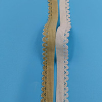 Bande élastique en nylon de haute qualité pour vêtements, sous-vêtements, couture, dentelle picot, sangle, bordure picot, pour textile de maison et sacs DIY