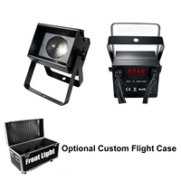 Mini projecteur LED COB 80W portable DMX512 blanc chaud/blanc froid 2-en-1 avec stroboscope pour mariage, événement, fête, location professionnelle