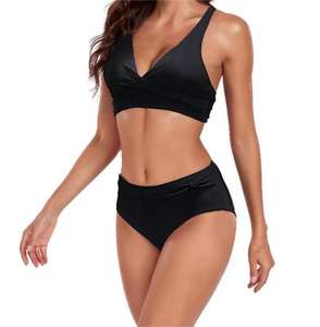 Oem Wholesale Custom 2 Piece Set Bikini <b>Beachwear</b> Heat-Transfer Printed Waterproof Quick Dry Women's <b>Swimwear</b> Spandex/Polyester - Product Image 2