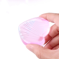 Éponge de maquillage en silicone en forme de cœur, rose, douce, pour fond de teint, applicateur de poudre, outil de beauté personnalisé avec logo
