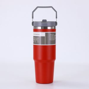 Fcney Gourde Isotherme Économique de Marque Renommée en Acier Inoxydable 30oz, Tasse à Café, Revêtement Poudré, Intérieur 304 Extérieur 201, Bouteille Thermos d'Extérieur - Product Image 3