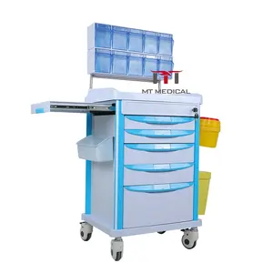 MT MEDICAL Device Hospital Clinic Emergency Crash Cart Anesthesia Medicine Trolley For Patients