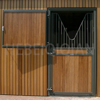 Porte de box pour chevaux articulée, portable, stable, de haute qualité, personnalisable, en acier/métal, pour intérieur/extérieur, pour foin, vente en gros