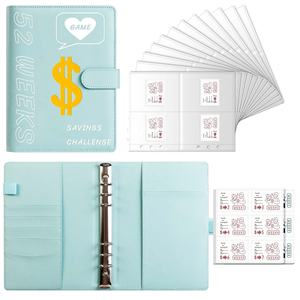 Carpeta de Notas A5 al por Mayor para el <span class=keywords><strong>Reto</strong></span> de <span class=keywords><strong>Ahorro</strong></span> de <span class=keywords><strong>52</strong></span> <span class=keywords><strong>Semanas</strong></span>, con Sobres para Efectivo y Diseño Espiral, Herramienta de Presupuesto para Ahorrar Dinero - Product Image 5