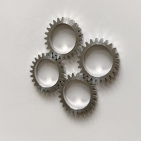 Pièces métalliques CNC de haute qualité en aluminium et acier inoxydable usinées OEM, engrenages de précision anodisés de petite taille avec brochage sur mesure