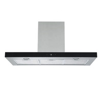 벽 마운트 범위 후드 굴뚝 추출기 연기 배기 섬 주방 범위 밥솥 후드 전기 OEM 가정용 2X1.5 LED 220