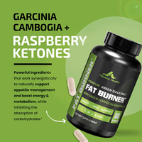 Cápsulas Dietéticas de Extracto de Té Verde y Granos de Café Naturales Premium OEM/ODM que Aceleran el Metabolismo - Mezcla 5 en 1 para el Control de Peso