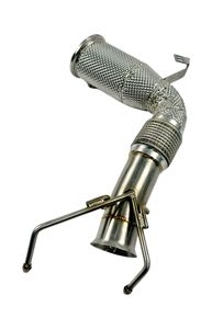 Pour <span class=keywords><strong>MINI</strong></span> <span class=keywords><strong>Cooper</strong></span> F56 2.0T, <span class=keywords><strong>catalyseur</strong></span> EU5 200 cellules, downpipe haute performance en acier inoxydable 304 avec bouclier thermique |   Vente directe d'usine - Product Image 6