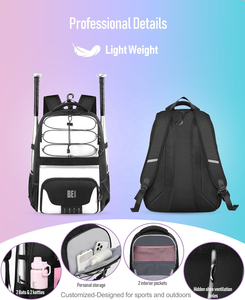 Sac à <span class=keywords><strong>dos</strong></span> de sport personnalisé grande capacité pour équipement de baseball et softball, avec compartiment à chaussures pour joueurs d'équipe - Product Image 2