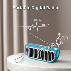 IS-X23 Trends Cornetas <strong>Portable</strong> Audio Player Bafle Bleutoof Haut Parleur Solar Powered blue tooh <strong>Speaker</strong> with <strong>Torch</strong> and Fm - Product Image 6