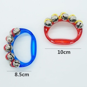 Campana de cuerda de plástico al por mayor, instrumento de percusión Orff, campana de mano, juguete para niños, accesorios de actuación, sonajero infantil - Product Image 4