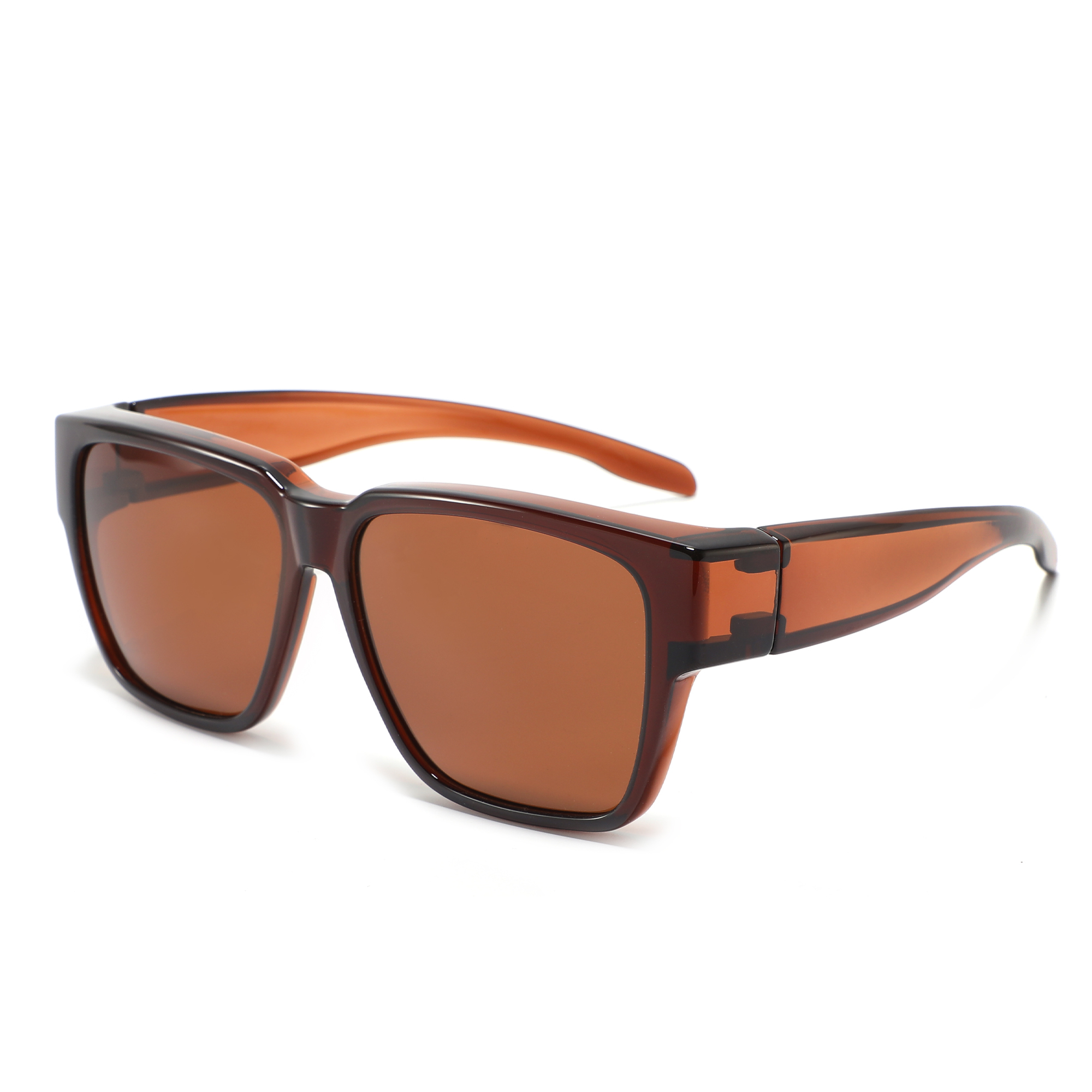 Polarized Fit Over Glasses Sunglasses with TR90 Frame TINHAO Fit Over Glasses Sunglasses for Men Polarized UV  main image 2