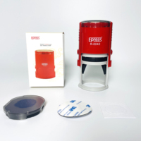 Cachets automatiques personnalisés de haute qualité bricolage tampon en caoutchouc Laser auto-encreur vierge rond 42mm utilisation de bureau en plastique