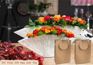 <strong>Sweet</strong> Wedding Favor Boxes DIY <strong>Party</strong> Gift Bags Kraft Paper Candy Bags with Tags Creative Paper Treat Boxes for Wedding <strong>Party</strong> - Product Image 6