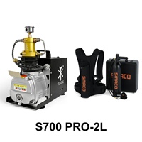 Équipement de plongée sous-marine et de sauvetage d'urgence SMACO S700 Pro 2L haute pression 200 bar 3000 psi 20 MPa avec compresseur d'air