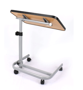 Mesita de noche médica ajustable, mesa de comedor con ruedas - Product Image 2