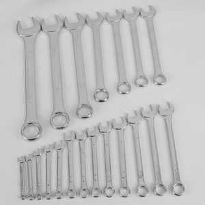 Combination Wrench Set Chrome Plated Double Open End and Box End Wrench Automotive Repair Manual Hardware <b>Tool</b> Kit Kan Chrome Pl - Product Image 2