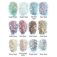 LEQU Happy And Fun – ensemble de poudre à paillettes lumineuses, 12 couleurs, paillettes fluorescentes néon pour Nail Art, artisanat, décoration, bricolage