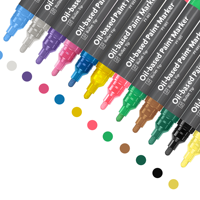 Marqueurs à peinture acrylique pour la peinture sur roche, tasse, céramique, verre, bois, tissu, toile, métal, à base d'eau