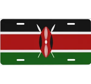 Bingkai plat nomor bendera Kenya kualitas tinggi pelat lisensi mobil kustom mode