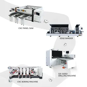 ZICAR automatic industrial furniture production line suitable for kitchen wardrobe cabinets TV cabinets for furniture factory