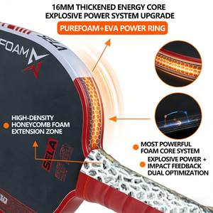 Racchette da Pickleball GEN5 2026 con Nucleo BoomFoam Più Potente: Controllo Superiore e Tolleranza Attraverso Distribuzione Ottimizzata del Peso - Product Image 3