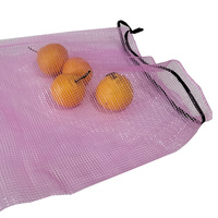 Uiennet zakken van PP buisvormig geweven monofilament gaas, fruitnetzak voor uien 20kg
