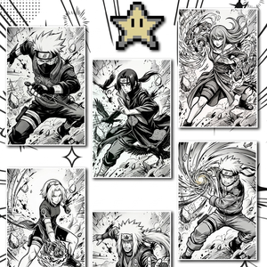 Planche d'art Anime Nijia, carte à collectionner personnalisé<span class=keywords><strong>e</strong></span>, personnage de manga japonais, bord doré, planche Shikishi pour la décoration murale de la chambre des fans, cadeau - Product Image 6