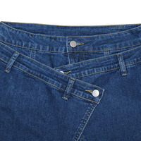 GX91529 Jean Cargo Irrégulier Décontracté en Denim Lavable Style Rétro Unique pour Femme – Nouvelle Collection Streetwear 2026