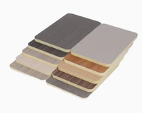 Matériaux de décoration murale intérieure personnalisés, feuille de PVC au charbon de bambou à bas prix