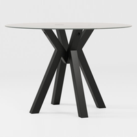 Base de table en acier métallique robuste pour meubles de maison, design araignée moderne pour tables de salon et de restaurant
