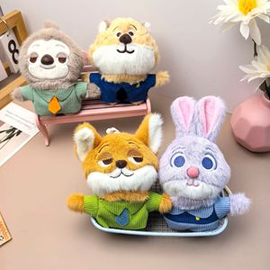 Vente flash Jouets en peluche de stars de cinéma Animaux en peluche réalistes Renard <span class=keywords><strong>Nick</strong></span> Lapin Judy Peluches Petits porte-clés mignons en peluche pour les fans - Product Image 3