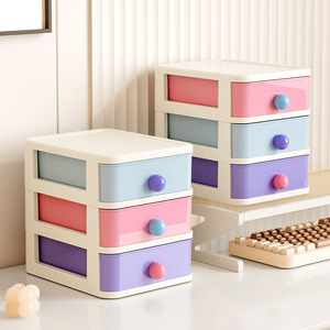 Offre Spéciale JOOHUB – Organisateur de Bureau Carré en Plastique <span class=keywords><strong>à</strong></span> Tiroirs, Style Romantique Parisien, Grande Capacité pour Crayons et Articles de Papeterie - Product Image 3