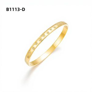 Amy Amy Fashion <b>Bangle</b> B1113 <b>Silver</b> Plated Star Pattern Women's <b>Bracelet</b> Gift Jewelry Classic Style - Product Image 2