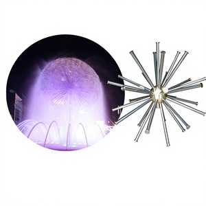 Boquilla de fuente de bola de cristal de diente de león de acero inoxidable 304, rociador de agua irregular para jardín y parque - Product Image 3