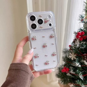 Niedliche Glitzer-Handyhülle für iPhone 17 Pro <span class=keywords><strong>Max</strong></span> mit 3D-Diamant-Kirsch-Cartoon-<span class=keywords><strong>Kitty</strong></span>-Design und erhöhtem Kamerarahmen - Product Image 3